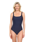 Harbourside Textured Square Neck One Piece - Black