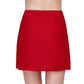 Side View Of Gottex Harbourside Textured Cover Up Mini Skirt With Slit | GOTTEX HARBOURSIDE RUBY