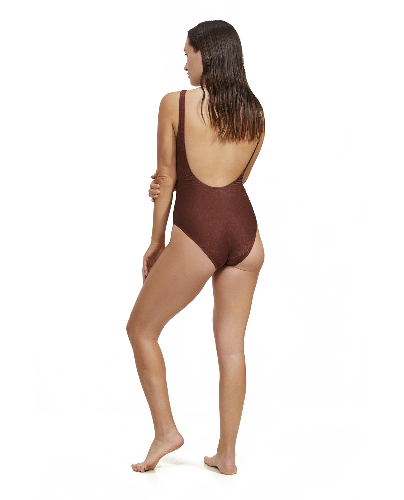 Back View Of Luma High End V Wire One Piece | Bronze