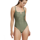 Front View Of Luma High End V Wire One Piece | Olive