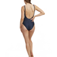 Back View Of Luma High End V Wire One Piece | Midnight-Blue
