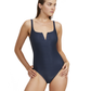 Front View Of Luma High End V Wire One Piece | Midnight-Blue