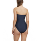 Back View Of Luma High End Bandeau High Leg One Piece | Midnight-Blue