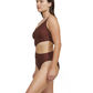 Side View Of Luma High End One Shoulder Cut Out One Piece | Bronze