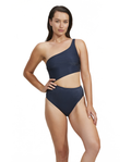 High End One Shoulder Cut Out One Piece