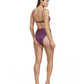 Back View Of Luma High End V Wire Bikini Top | Purple