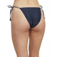 Back View Of Luma High End High Waist Swim Bottom | Midnight-Blue