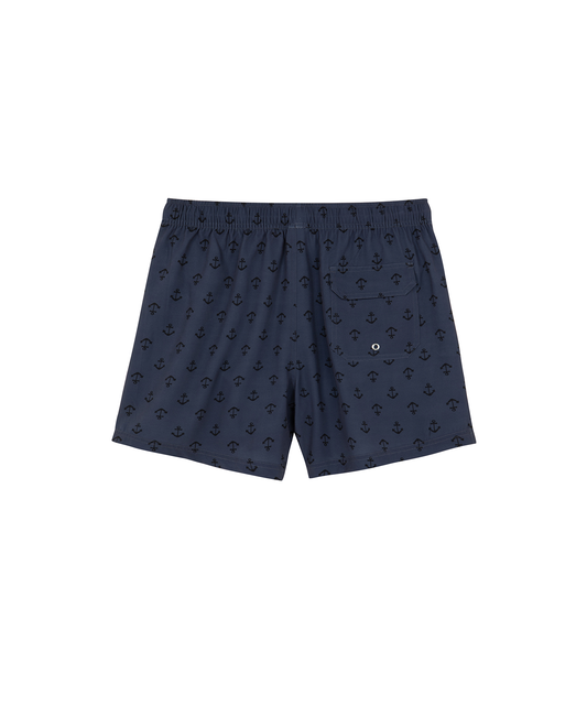 Back View Of Shore Thing  5" Swim Trunks | black-multi 
