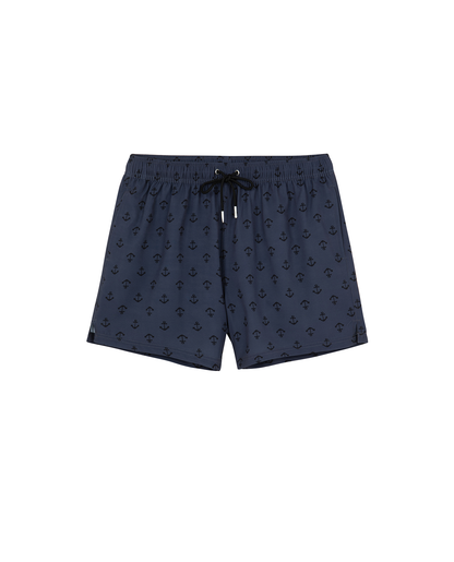 Front View Of Shore Thing  5" Swim Trunks | black-multi 
