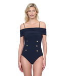 Montecarlo Off Shoulder One Piece Swimsuit