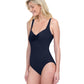 Maillot de bain une pièce à encolure carrée et à couverture intégrale Rose Bud de Gottex