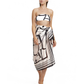 Front View Of Luma Signature Pareo | Black-Cream