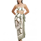 Front View Of Luma Signature Pareo | Olive-Cream