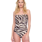 Gottex Wildest Dream Bandeau One Piece Swimsuit | Gottex Wildest Dream Brown Multi