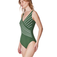 Embrace V-Neck Surplice One Piece | Embrace Olive