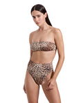 Haut de bikini bandeau Jasper - Léopard