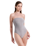 Luna Textured Shimmer Bandeau One Piece-Silv bro
