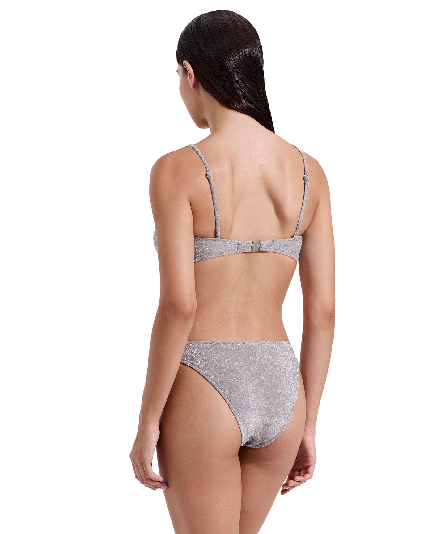 Luna Shimmer Scoop Neck Bikini Top-Silv bro
