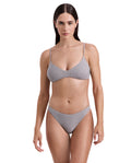 Luna Textured Shimmer Scoop Neck Bikini Top-Silv bro