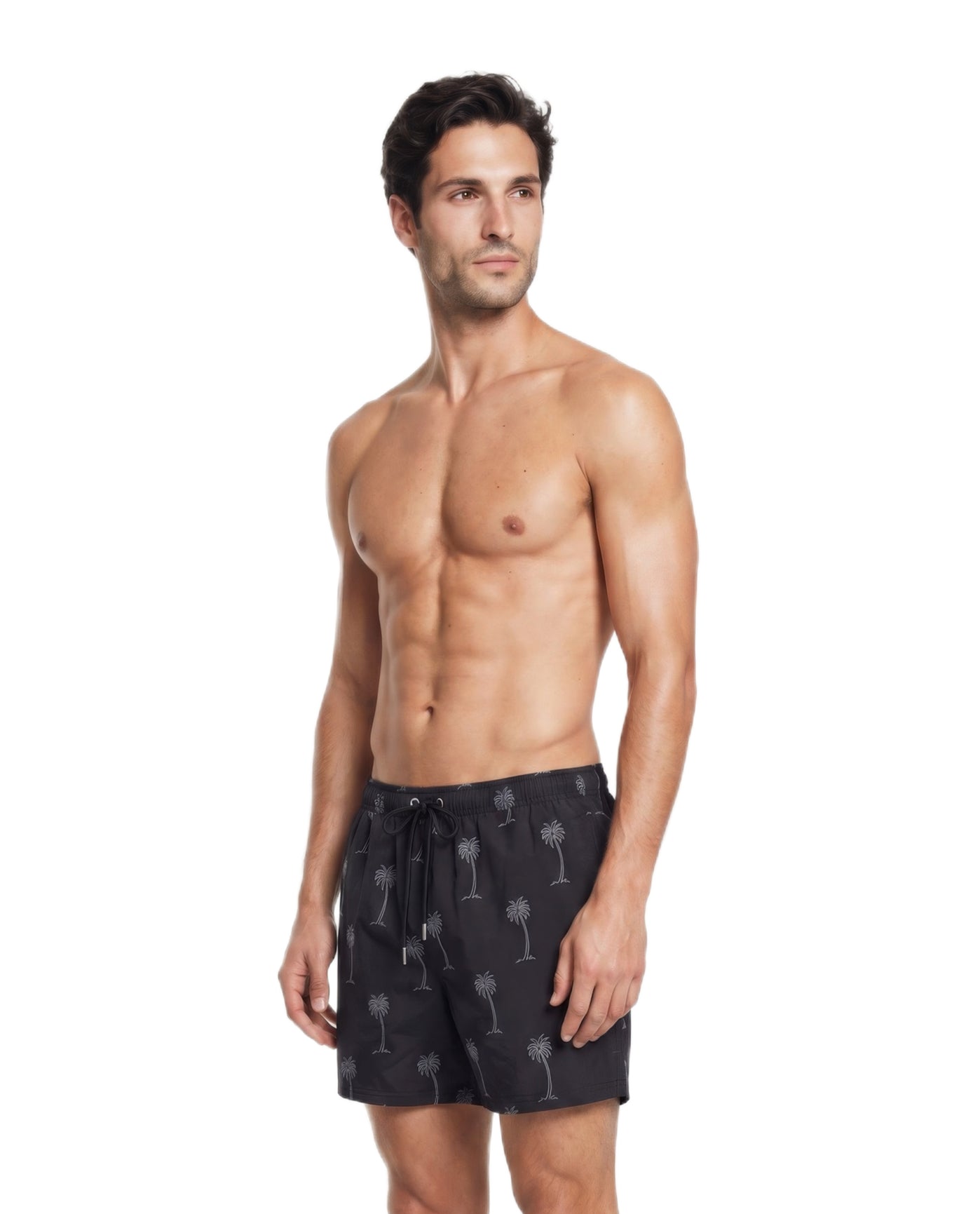 Gottex MenBeach Bound 5" Swim Trunks-Blk/wh5" Swim Trunks