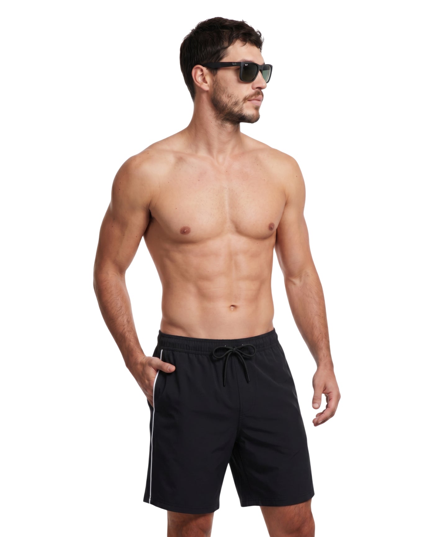 Gottex MenBeach Bound 7" Swim Trunks-Black7" Swim Trunks