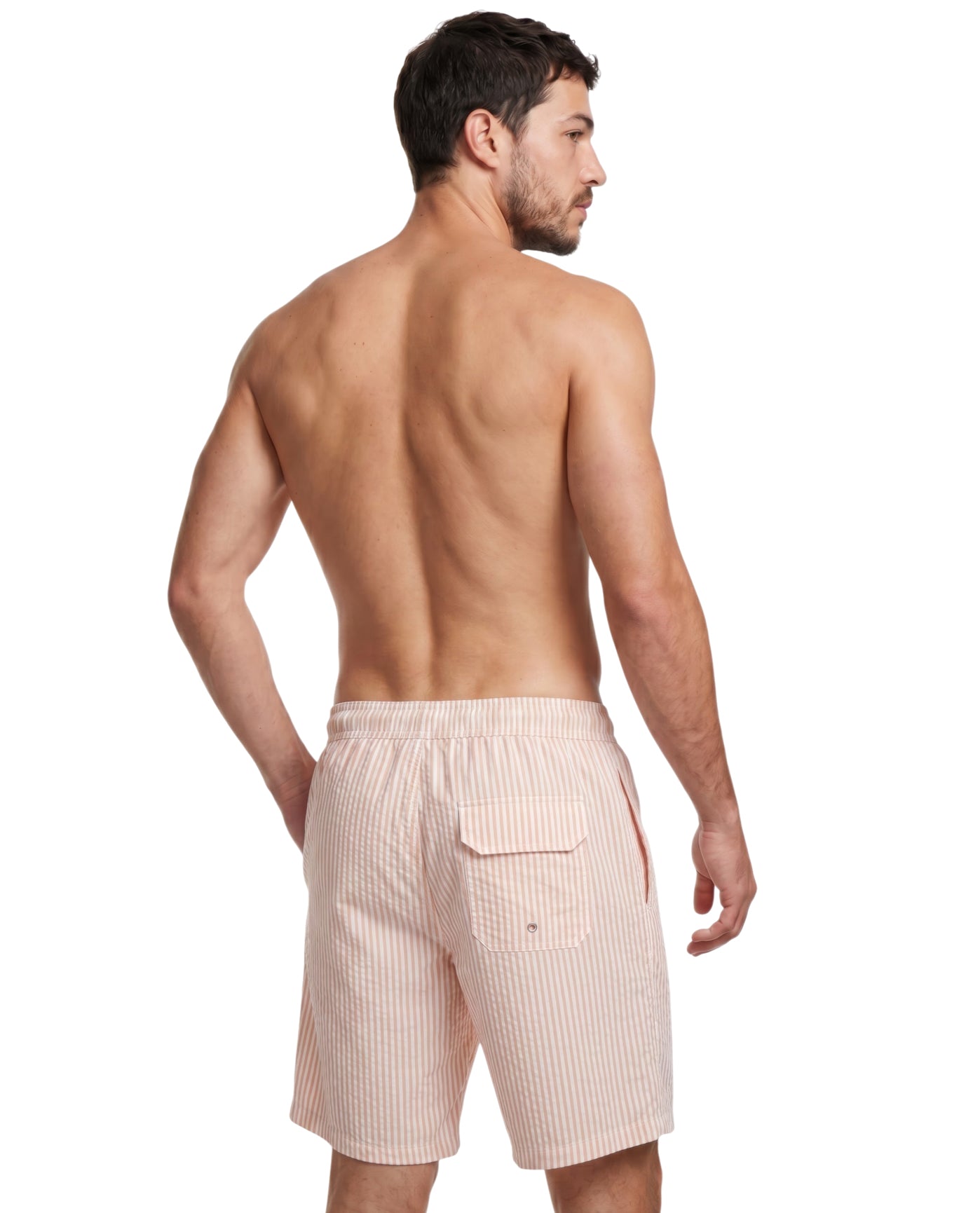 Beach Bound 7" Swim Trunks-White/yell