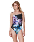 Pretty Women Underwire One Piece-Blk/multi