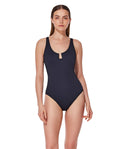 St. Tropez U Wire Textured One Piece