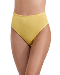 Tulum High Waist Bikini Bottom-Yellow