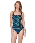 Willow Square Neck One Piece -Black/blue