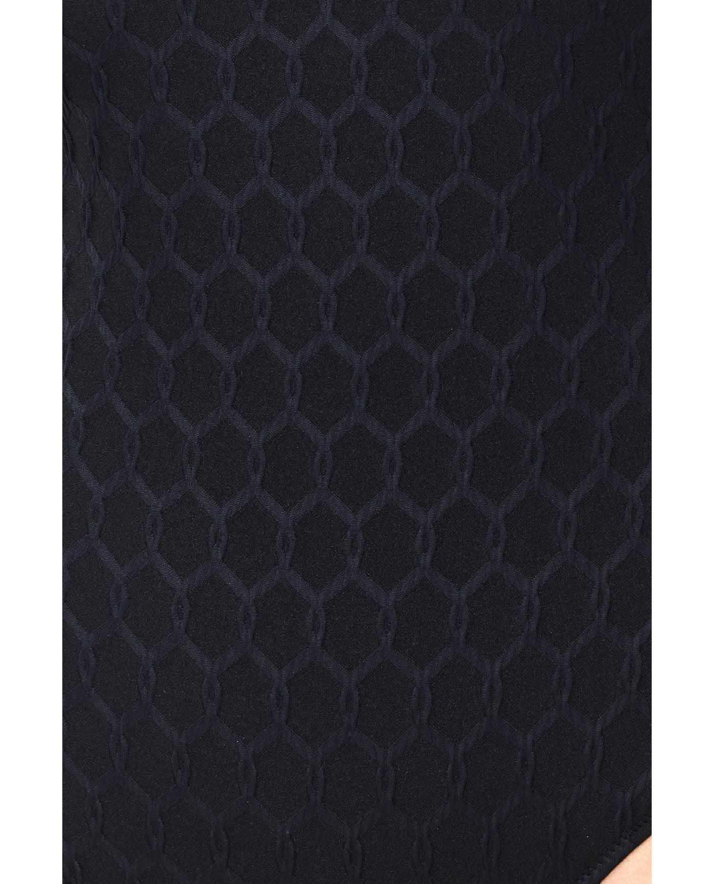 Chained Reaction Textured U Wire One Piece-Black