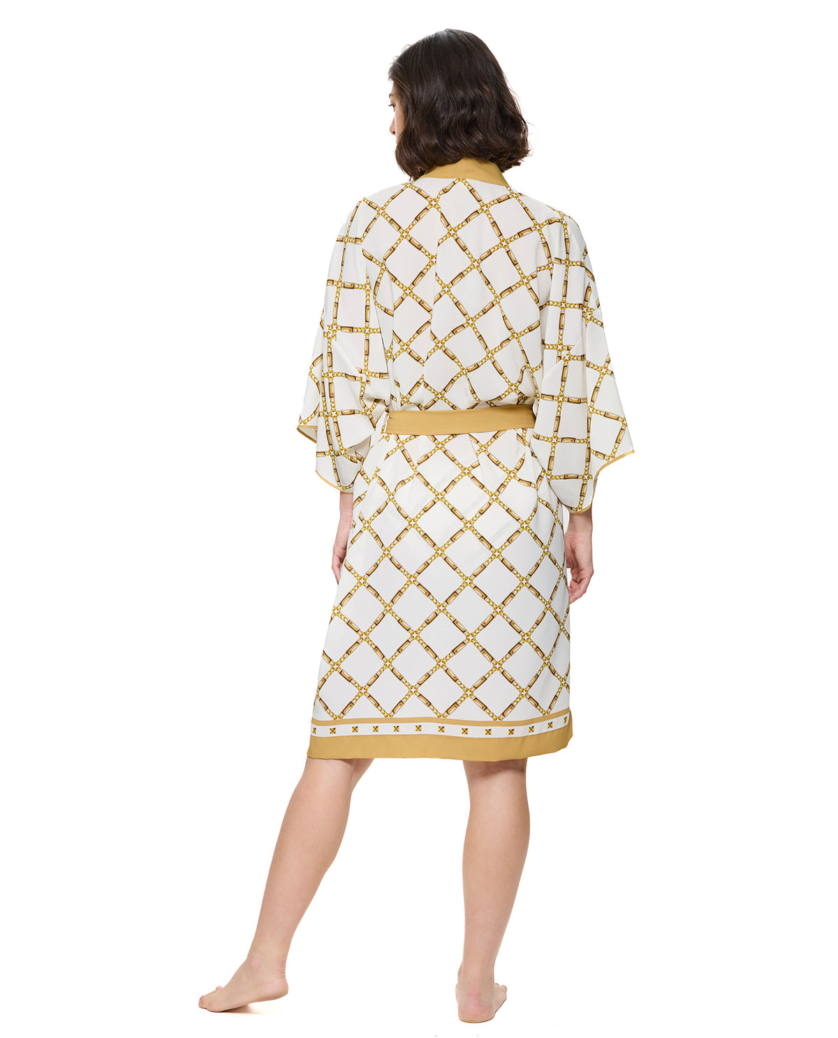 Gottex Deco Riviera Robe Cover-Up-Cream-Gold 