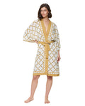 Deco Riviera Robe Cover-Up-Cream-Gold