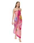 Floral Rhythm Pareo-Pink multi