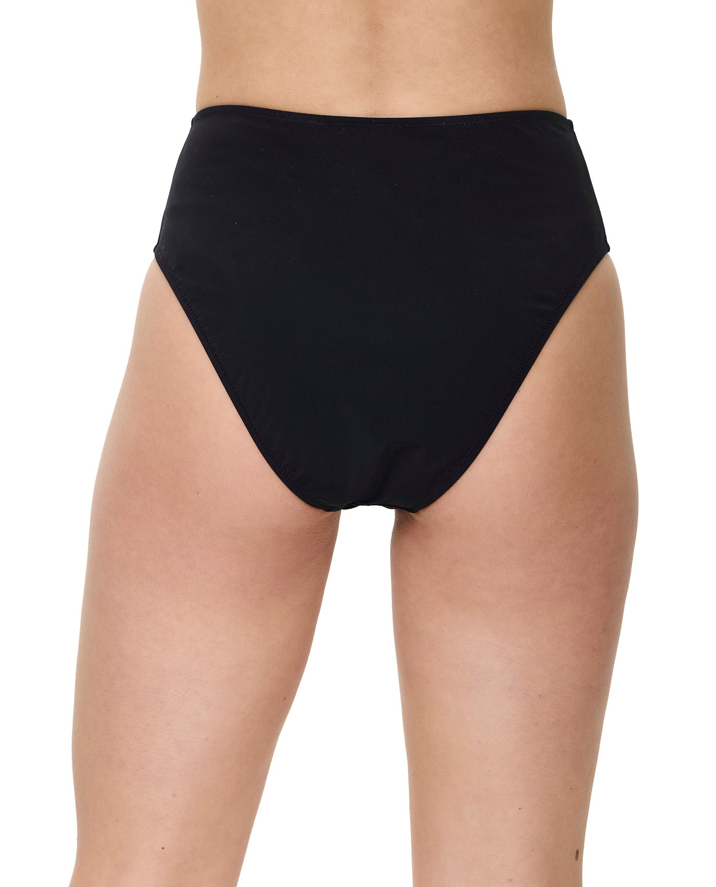 Modern Muse High Waist Bikini Bottom-Black