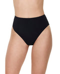 Modern Muse High Waist Bikini Bottom-Black