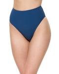 Modern Muse High Waist Bikini Bottom-Dark Azure