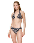 Tanzania Triangle Bikini Set-Brown-Multicolor