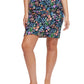 Front View Of Gottex Modest Surplice Tie-Up Skirt | GOTTEX MODEST FLORA