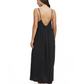 Back View Of Luma Maxi Dress Coverup | Black