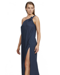 One Shoulder Sarong Style Maxi Dress Cover Up