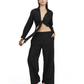 Luma High Low Collared Front Tie Blouse Cover Up