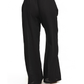 Back View Of Luma Elastic Waist Long Pant Cover Up | Black