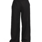 Front View Of Luma Elastic Waist Long Pant Cover Up | Black