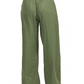 Back View Of Luma Elastic Waist Long Pant Cover Up | Olive