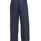 Back View Of Luma High Low Collared Front Tie Blouse Cover Up | Midnight-Blue