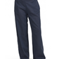 Front View Of Luma High Low Collared Front Tie Blouse Cover Up | Midnight-Blue