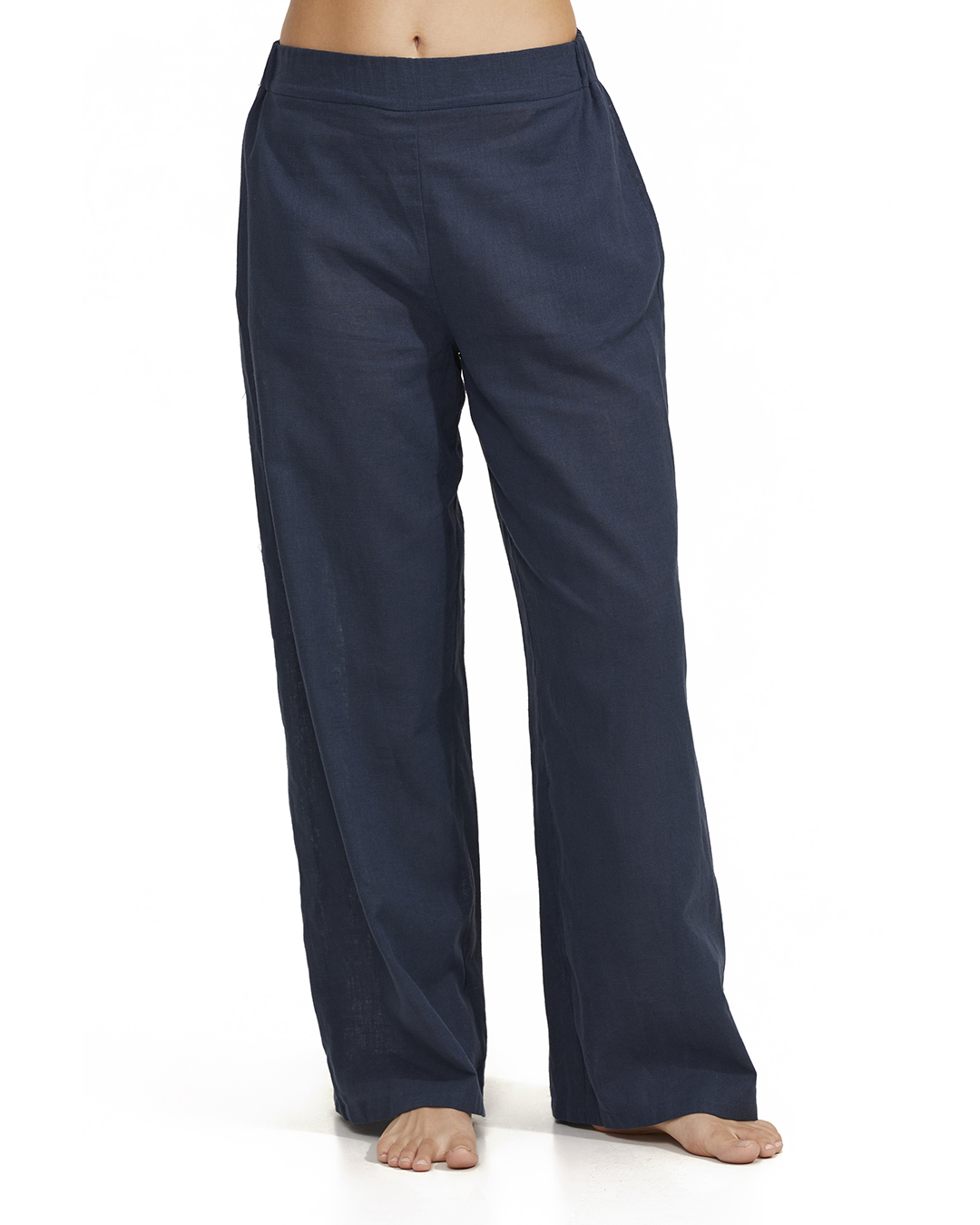 Elastic Waist Long Pant -Midnight b