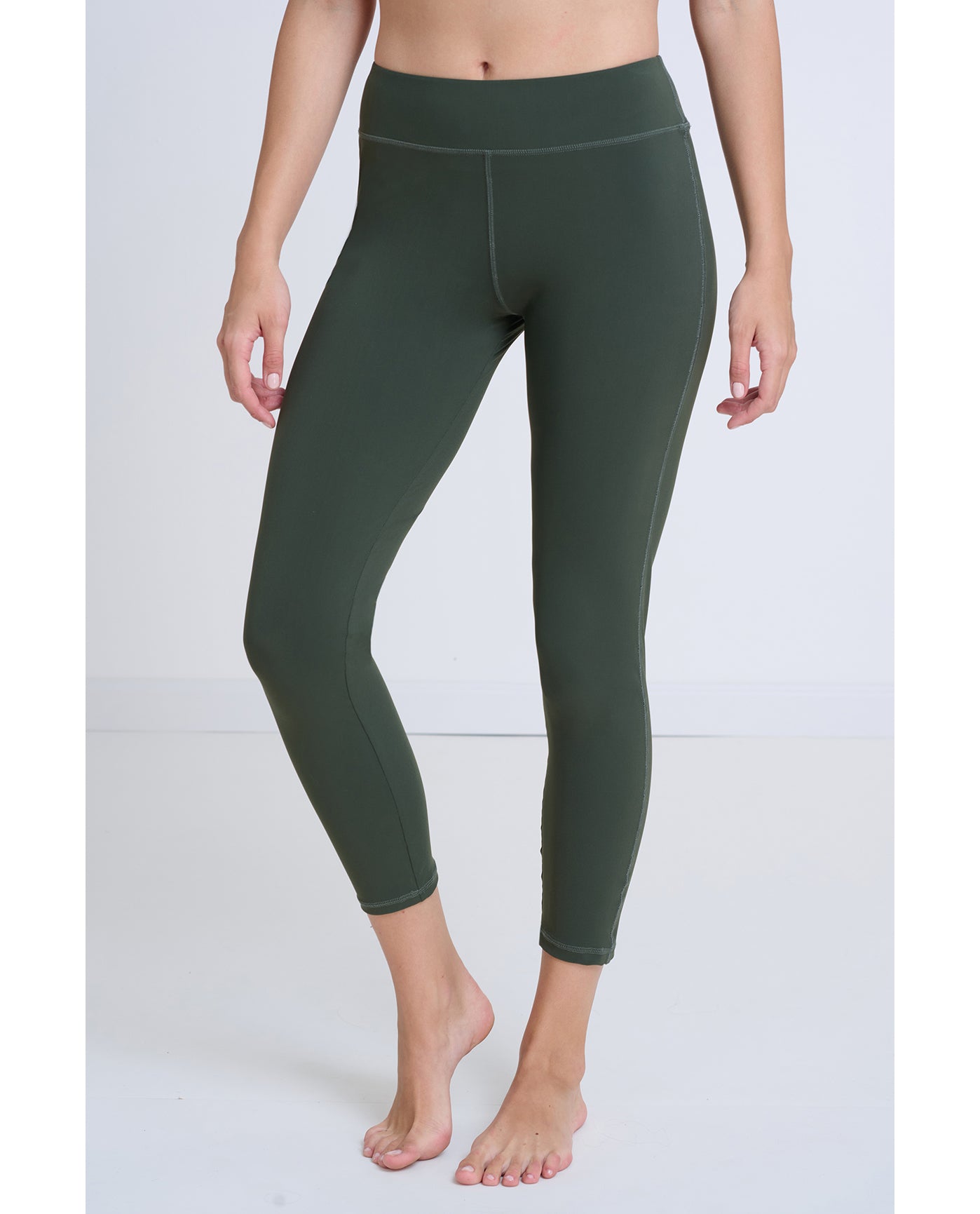Modest Long Swim Leggings | Khaki
