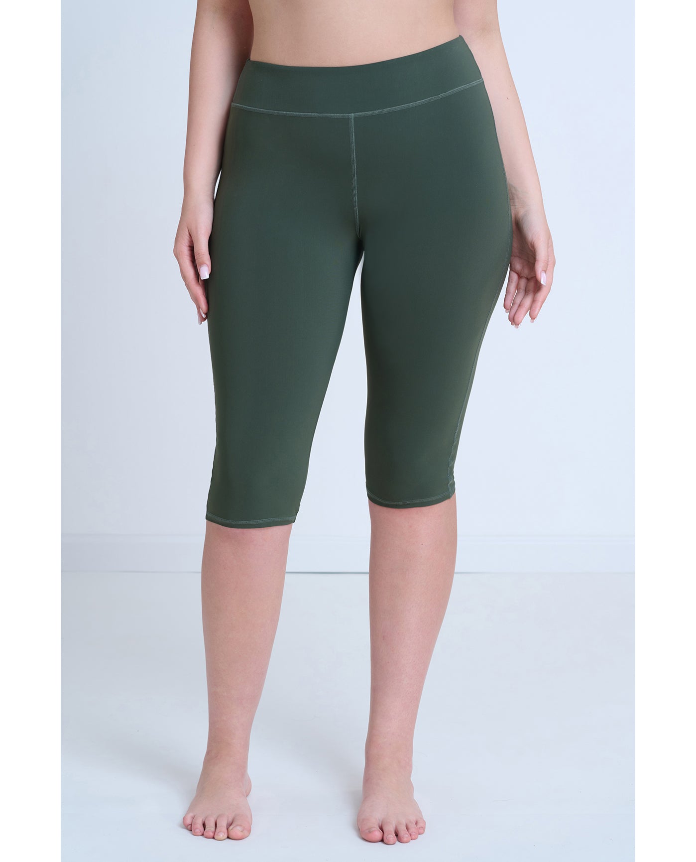 Modest Short Swim Leggings | Khaki
